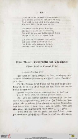 Ueber Theater, Theaterdichter und Schauspieler