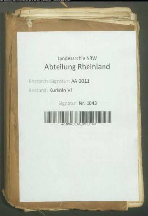 Berichte des Gesandten Aldenhoven II.