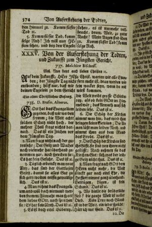 XXXV. Von der Auferstehung der Todten, und Zukunfft zum Jüngsten Gericht.