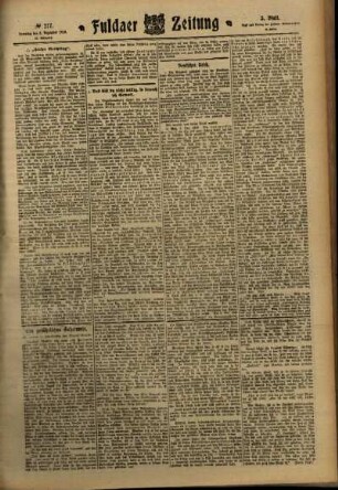 Dritte Ausgabe vom Samstag, den 03. Dezember 1910.