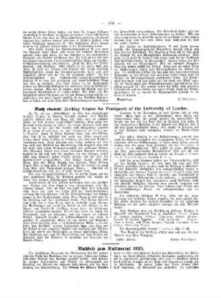 Nachlese zum Kultusetat 1925