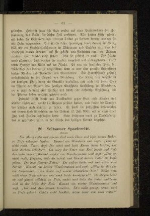 26. Seltsamer Spazierritt