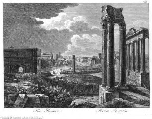 Les monumens plus célebres de Rome ancienne et les quatre basiliques principales de Rome moderne, Tav. 21: Foro Romano, veduta