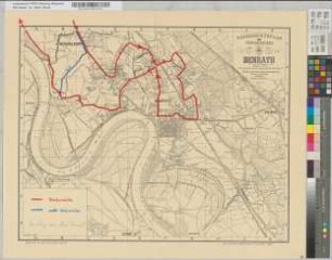 [Kommunale Neugliederung. Vorschlag der Gemeinde Benrath. Reiseroute].