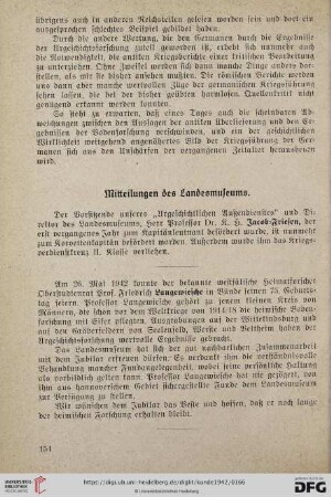 Mitteilungen des Landesmuseums