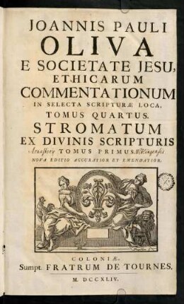 1-380, Ethicarum Commentationum . Tomus Quarta