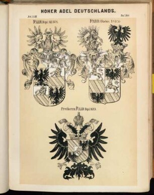 Taf. 268. Paar, Dipl. 5. II. 1574. - Parr (Siebm. I. 48.5) - Freiherrn Paar Dipl. 1623.