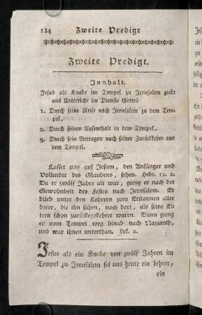 124-144, Zweite Predigt.