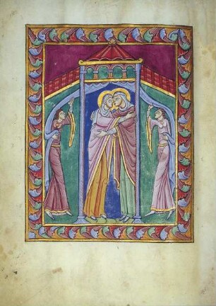 Albani-Psalter & Psalter der Christina von Markyate — S. 20 - Heimsuchung