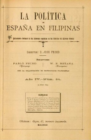 Núm. 84. 24 Abril 1894