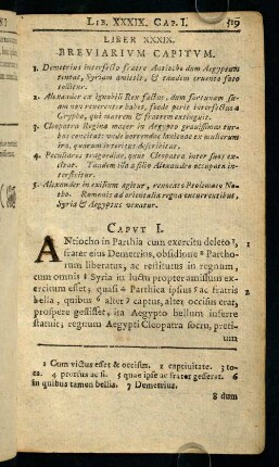 519-530, Liber XXXIX. Breviarivm Capitvm