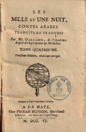 Les mille & une nuit : contes arabes, 4