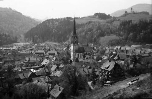 Blick vom Schlageterplatz auf Schönau