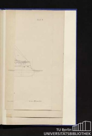 Blatt II. Kreuzer-Korvette "Problem". Segelriss. Masstab=1:333 1/3