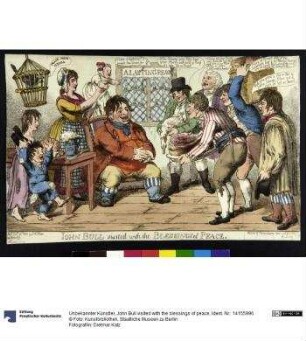 John Bull visited with the blessings of peace