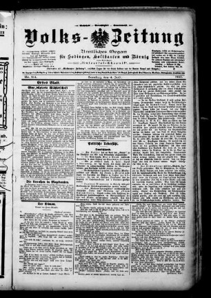 Volks-Zeitung : Organ für Sodingen, Holthausen und Börnig