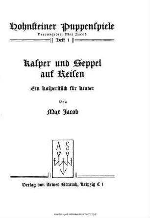 Kasper und Seppel auf Reisen : ein Kasperstück für Kinder