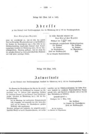 Beilagen zu Protokoll, 149. Sitzung
