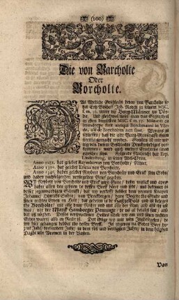 Die von Barcholte oder Borcholte.