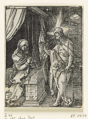 Christus erscheint seiner Mutter, Blatt 31 der Folge "Kleine Passion"
