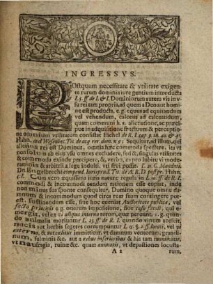 Dissertatio Iuridica De Immunitate Domini A Periculo, Von Befreyung des Eigenthümers von der Gefahr seiner eigenen Sachen,