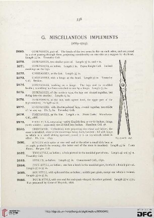 G: Miscellaneous implements