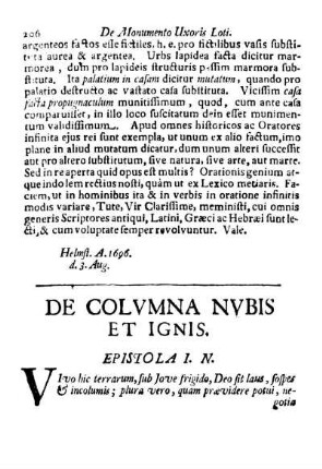 De Columna Nubis & Ignis.