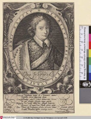 Henricus Frid Natus Auraicae Princ. Comes Nassau
