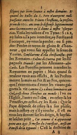 Response Dv Roy au Soldat François, qui demande la guerre: & au Soldat Espagnol, qui demande la paix ...