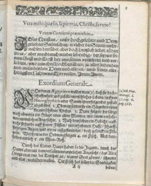 Votum Concioni præmissum.