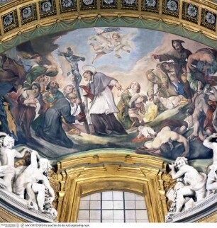 Der heilige Carlo Borromeo bei der Bußprozession zur Zeit der Pest in Mailand
