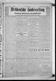 Westdeutsche Landeszeitung : Gladbacher Volkszeitung und Handelsblatt : allgemeiner Anzeiger für den gesamten Niederrhein : die Niederrheinische Heimatzeitung