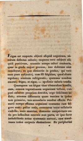 De frigore : Diss. inaug.