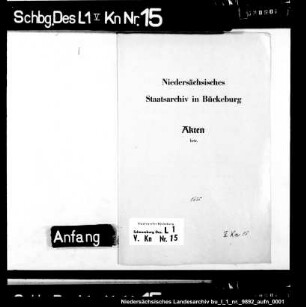 Inventar des Amtshaushalts