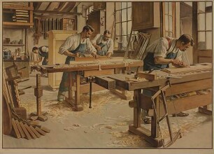 Schulwandbild (Schulwandbild Tischlerei)