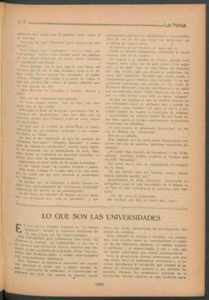 Lo que son las universidades