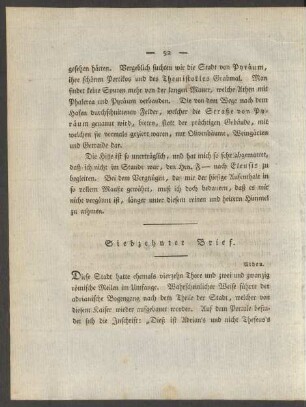 Siebzehnter Brief.