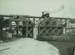 Bautzen? Bau einer Eisenbahnbrücke