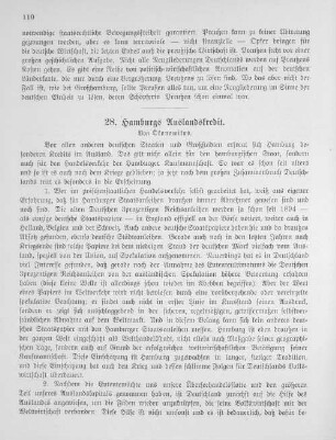 28. Hamburgs Auslandskredit