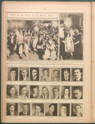 Técnicos constructores egresados, en 1925, de la Escuela Industrial de la Nación