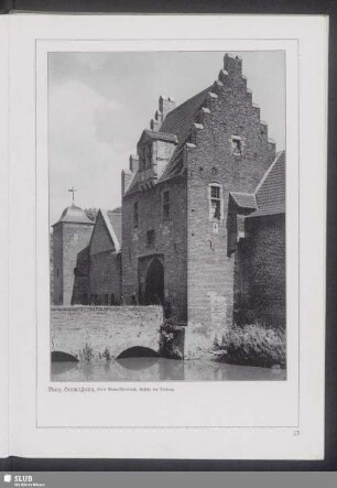 Burg Heimerzheim, Kreis Bonn-Rheinbach. Ansicht der Torburg