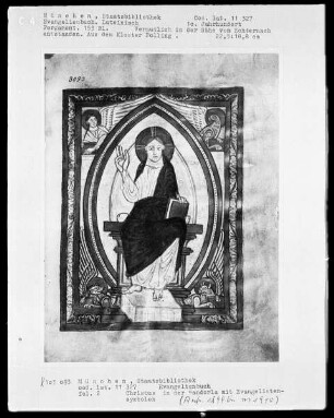 Evangelienbuch — Majestas Domini, Folio 2recto