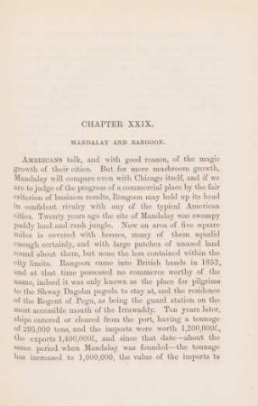 Chapter XXIX. Mandalay and Rangoon