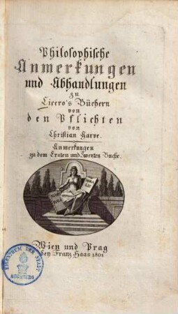 Abhandlung über die menschlichen Pflichten : in 3 Büchern, [2]. Abhandlungen und Anmerkungen