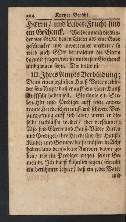 III. Ihres Ampts Verbindung ...