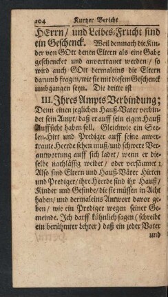 III. Ihres Ampts Verbindung ...