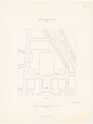 Königliche Oper, Berlin-Tiergarten: Lageplan