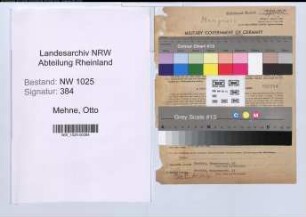 Entnazifizierung Otto Mehne , geb. 20.12.1905 (Klempner)