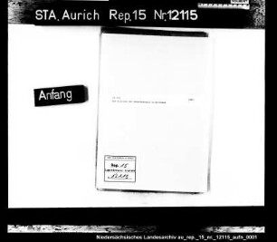 Die Statuten der Gewerbeschule in Wittmund