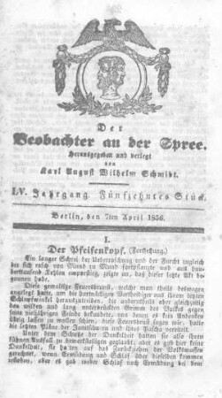 15. Stück, 7. April 1856